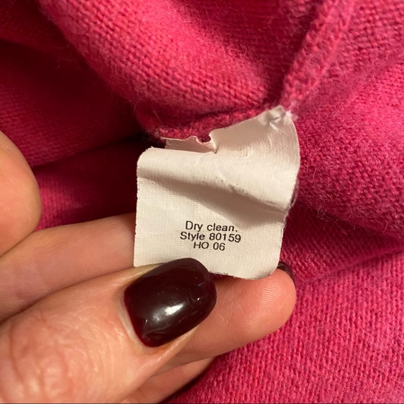 J Crew Bright Pink Wool Blend Cowl Neck Sweater - Picture 5 of 6